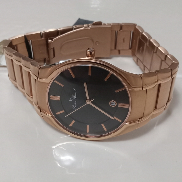 Lucien Piccard Rose Gold Dress Watch - Picture 3 of 9